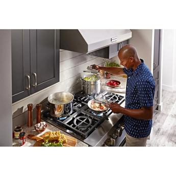 Kitchen Aid KitchenAid 36" Ink Blue Commercial Style Dual Fuel Sealed Burner Range - Convect — thumbnail 5