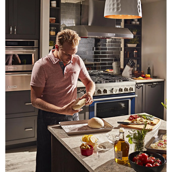 Kitchen Aid KitchenAid 36" Ink Blue Commercial Style Dual Fuel Sealed Burner Range - Convect — thumbnail 8