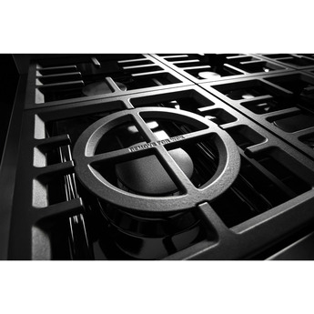 Kitchen Aid KitchenAid 36" Misty Blue Commercial Style Dual Fuel Sealed Burner Range - Conve — thumbnail 25