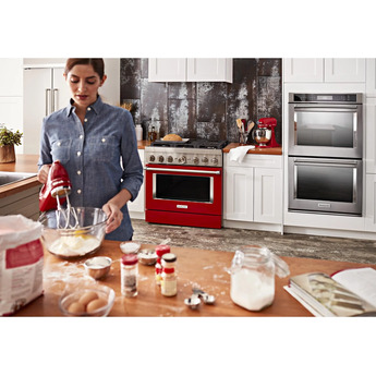 Kitchen Aid KitchenAid 36" Passion Red Commercial Style Dual Fuel Sealed Burner Range - Conv — thumbnail 29