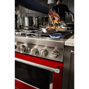 Kitchen Aid KitchenAid 36" Passion Red Commercial Style Dual Fuel Sealed Burner Range - Conv — thumbnail 46