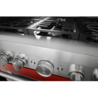Kitchen Aid KitchenAid 36" Scorched Orange Commercial Style Dual Fuel Sealed Burner Range - — thumbnail 6