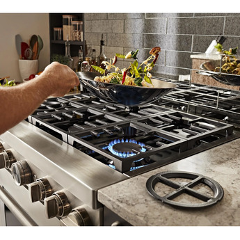 Kitchen Aid KitchenAid 36" Stainless Steel Commercial Style Dual Fuel Sealed Burner Range - — thumbnail 14