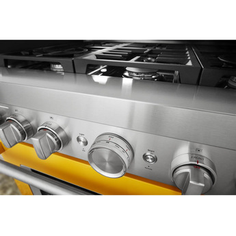Kitchen Aid KitchenAid 36" Yellow Pepper Commercial Style Dual Fuel Sealed Burner Range - Co — thumbnail 12