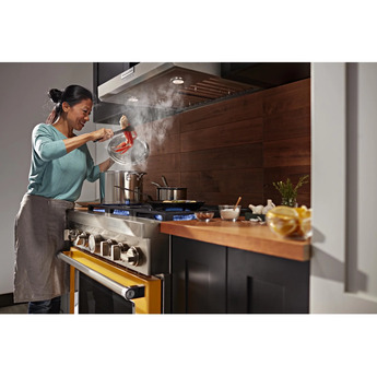 Kitchen Aid KitchenAid 36" Yellow Pepper Commercial Style Dual Fuel Sealed Burner Range - Co — thumbnail 16