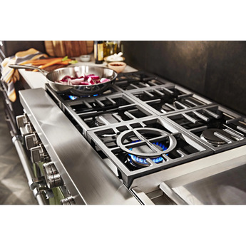 Kitchen Aid KitchenAid 48" Avocado Cream Commercial Style Dual Fuel Double Oven Sealed Burne — thumbnail 20