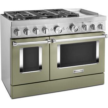 Kitchen Aid KitchenAid 48" Avocado Cream Commercial Style Dual Fuel Double Oven Sealed Burne — thumbnail 29