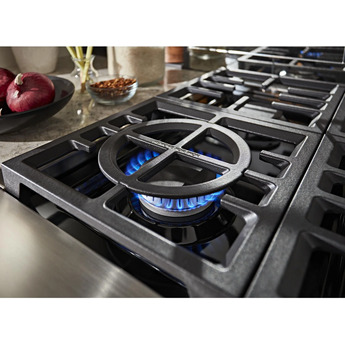 Kitchen Aid KitchenAid 48" Ink Blue Commercial Style Dual Fuel Double Oven Sealed Burner Ran — thumbnail 2