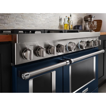 Kitchen Aid KitchenAid 48" Ink Blue Commercial Style Dual Fuel Double Oven Sealed Burner Ran — thumbnail 20