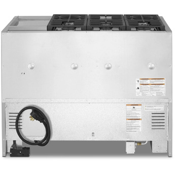 Kitchen Aid KitchenAid 48" Misty Blue Commercial Style Dual Fuel Double Oven Sealed Burner R — thumbnail 10