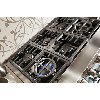 Kitchen Aid KitchenAid 48" Misty Blue Commercial Style Dual Fuel Double Oven Sealed Burner R — thumbnail 38