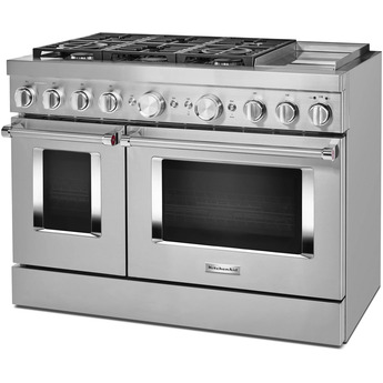 Kitchen Aid KitchenAid 48" Stainless Steel Commercial Style Dual Fuel Double Oven Sealed Bur — thumbnail 18