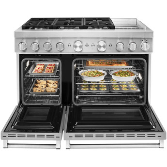 Kitchen Aid KitchenAid 48" Stainless Steel Commercial Style Dual Fuel Double Oven Sealed Bur — thumbnail 19