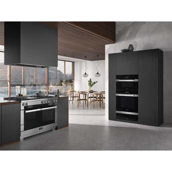 Miele HR19563LP G7000 Series 48 Inch Liquid Propane, Dual Fuel Double Oven Freestanding Range in Clean Touch Steel — thumbnail 6