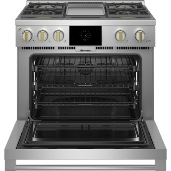 Monogram ZDP364NDTSS 36 Inch Stainless Steel Dual Fuel Freestanding Range, in Stainless Steel — thumbnail 29