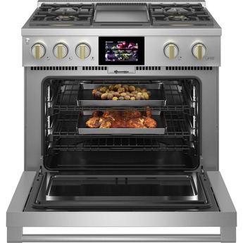 Monogram ZDP364NDTSS 36 Inch Stainless Steel Dual Fuel Freestanding Range, in Stainless Steel — thumbnail 33