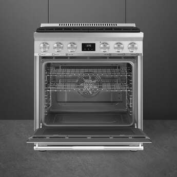 Smeg SPR30UGMX 30 Inch Dual Fuel Freestanding Range — thumbnail 6