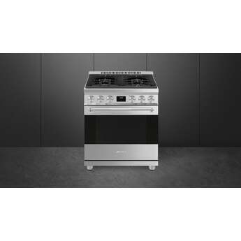 Smeg SPR30UGMX 30 Inch Dual Fuel Freestanding Range — thumbnail 7