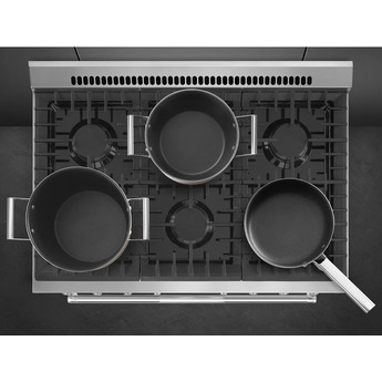 Smeg SPR36UGMX 36 Inch Dual Fuel Freestanding Range — thumbnail 9