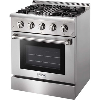 Thor Kitchen Professional 30" Stainless Steel Dual Fuel Sealed Burner Range — thumbnail 12