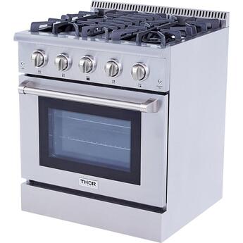 Thor Kitchen Professional 30" Stainless Steel Dual Fuel Sealed Burner Range — thumbnail 14