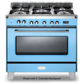 Verona Vclfsge365bl 36 Dual Fuel Freestanding Range