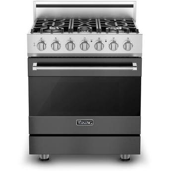 Viking RVDR33025BDGLP 3 Series 30 Inch Damascus Grey Dual Fuel Convection Freestanding Range