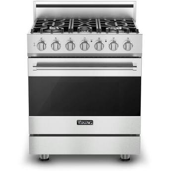 Viking RVDR33025BFW 3 Series 30 Inch Frost White Dual Fuel Convection Freestanding Range