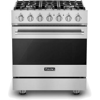 Viking RVDR33025BSS 3 Series 30 Inch Stainless Steel Dual Fuel Convection Freestanding Range