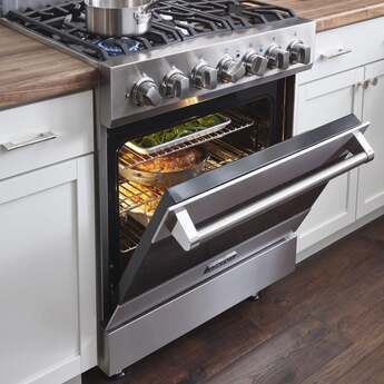 Viking RVDR33025BSSLP 3 Series 30 Inch Stainless Steel Dual Fuel Convection Freestanding Range — thumbnail 33