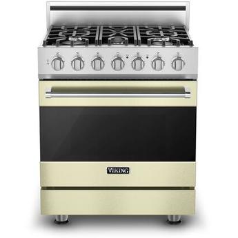 Viking RVDR33025BVCLP 3 Series 30 Inch Vanilla Cream Dual Fuel Convection Freestanding Range