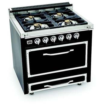 Viking TVDR3614BSB Tuscany Series 36 Inch Slate Blue Dual Fuel Convection Freestanding Range — thumbnail 3