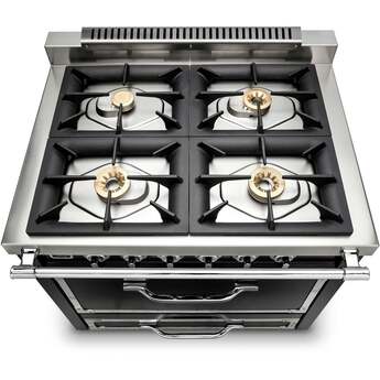 Viking TVDR3614BSB Tuscany Series 36 Inch Slate Blue Dual Fuel Convection Freestanding Range — thumbnail 5