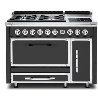 Viking TVDR4814ICS 48 Inch Induction Dual Fuel Convection Double Oven Freestanding Range — thumbnail 5