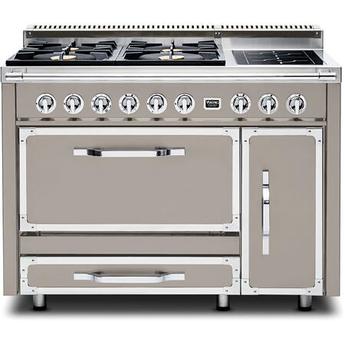 Viking TVDR4814IPG 48 Inch Induction Dual Fuel Convection Double Oven Freestanding Range