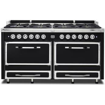 Viking TVDR6608BGB Tuscany Series 66 Inch Graphite Black Dual Fuel Convection Double Oven Freestanding Range