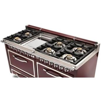 Viking TVDR6616GVC Tuscany Series 66 Inch Vanilla Cream Induction Dual Fuel Convection Double Oven Freestanding Range — thumbnail 6