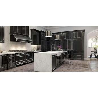 Viking TVDR6618BCS Tuscany Series 66 Inch Cast Black Induction Dual Fuel Convection Double Oven Freestanding Range — thumbnail 9