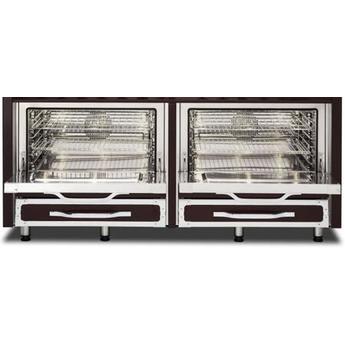 Viking TVDR6618BSM Tuscany Series 66 Inch San Marzano Red Induction Dual Fuel Convection Double Oven Freestanding Range — thumbnail 5