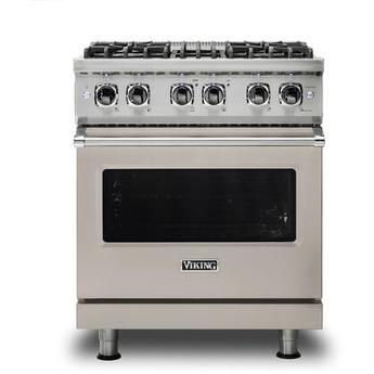 Viking VDR5304BPGLP  5 Series 30 Inch Pacific Grey Dual Fuel Convection Freestanding Range
