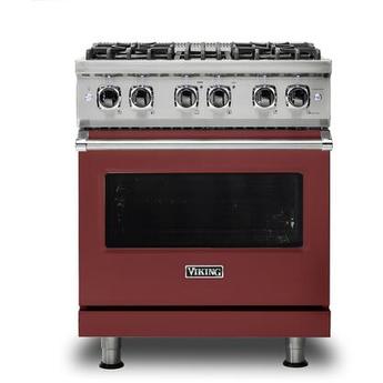 Viking VDR5304BRE  5 Series 30 Inch Reduction Red Dual Fuel Convection Freestanding Range