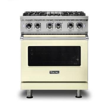 Viking VDR5304BVC  5 Series 30 Inch Vanilla Cream Dual Fuel Convection Freestanding Range