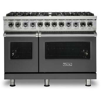 Viking VDR5488BDG  5 Series 48 Inch Damascus Grey Dual Fuel Convection Double Oven Freestanding Range — thumbnail 9