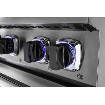 Viking VDR73624GDGLP  7 Series 36 Inch Damascus Grey Dual Fuel Convection Freestanding Range — thumbnail 6
