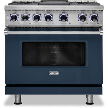 Viking VDR73624GSBLP  7 Series 36 Inch Slate Blue Dual Fuel Convection Freestanding Range — thumbnail 12