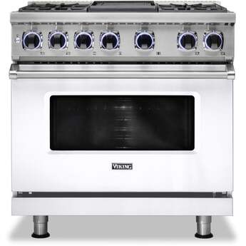 Viking VDR73624GSS 7 Series 36 Inch Stainless Steel Dual Fuel Convection Freestanding Range