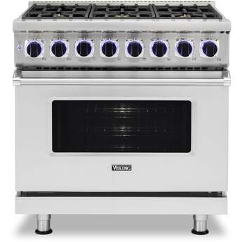 Viking VDR73626BSS 7 Series 36 Inch Stainless Steel Dual Fuel Convection Freestanding Range