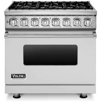 Viking VDR7366BSS 7 Series 36 Inch Stainless Steel Dual Fuel Convection Freestanding Range