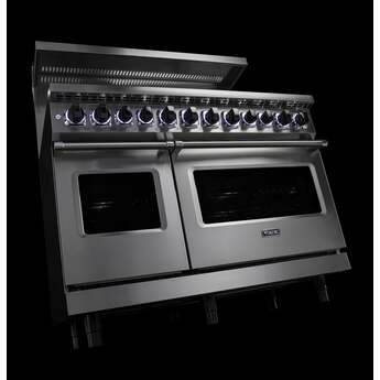 Viking VDR74828BDGLP  7 Series 48 Inch Damascus Grey Dual Fuel Convection Double Oven Freestanding Range — thumbnail 6