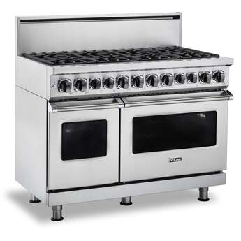 Viking VDR74828BSB  7 Series 48 Inch Varies Dual Fuel Convection Double Oven Freestanding Range — thumbnail 8